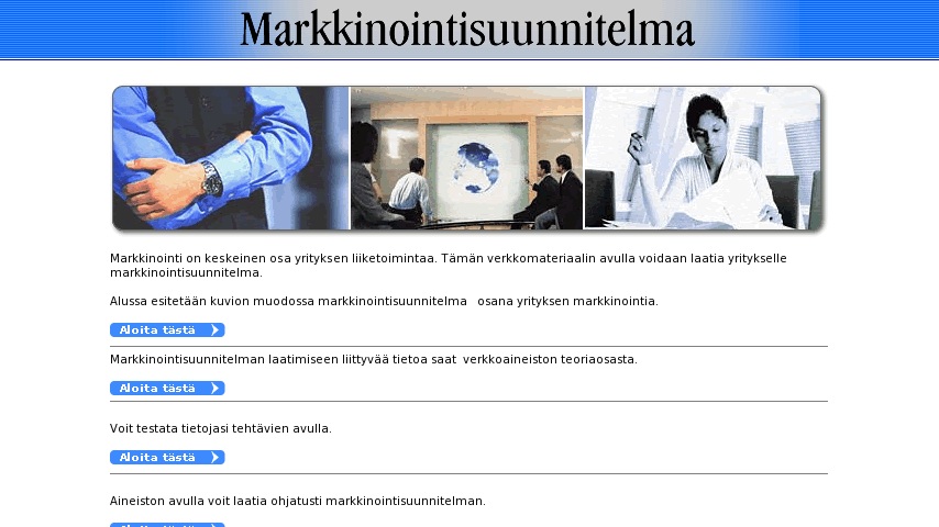 marketing plan curriki markkinointisuunnitelma